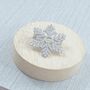 Sterling Silver Snowflake Brooch, thumbnail 1 of 3