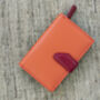 Woman's Personalised Orange Leather Wallet, thumbnail 4 of 12