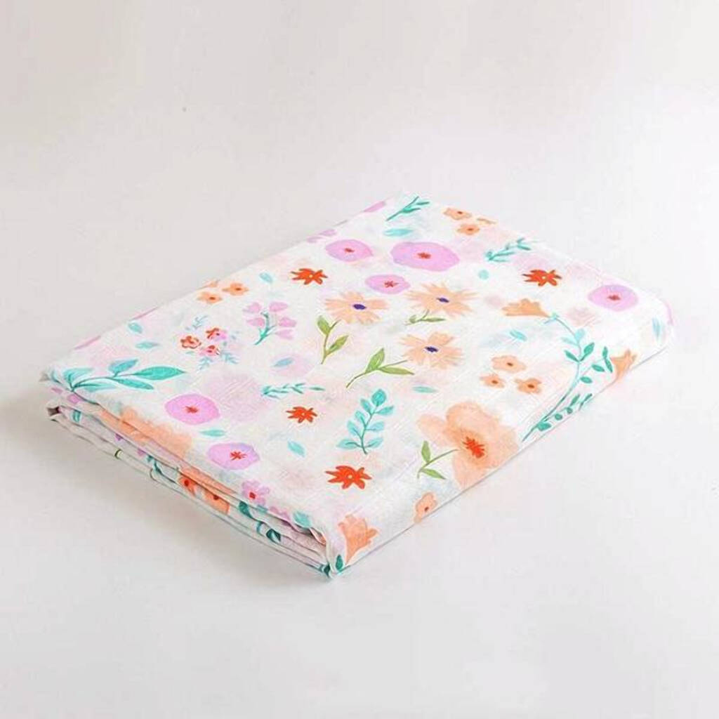 Extra Large Wild Flower Bamboo Muslin By Bumble Baby Boutique ...