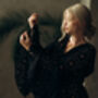 Black Lace Wedding Dress With Bell Sleeves And Train, thumbnail 11 of 12