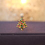 Christmas Tree Festive Lapel Pin Badge, thumbnail 1 of 3