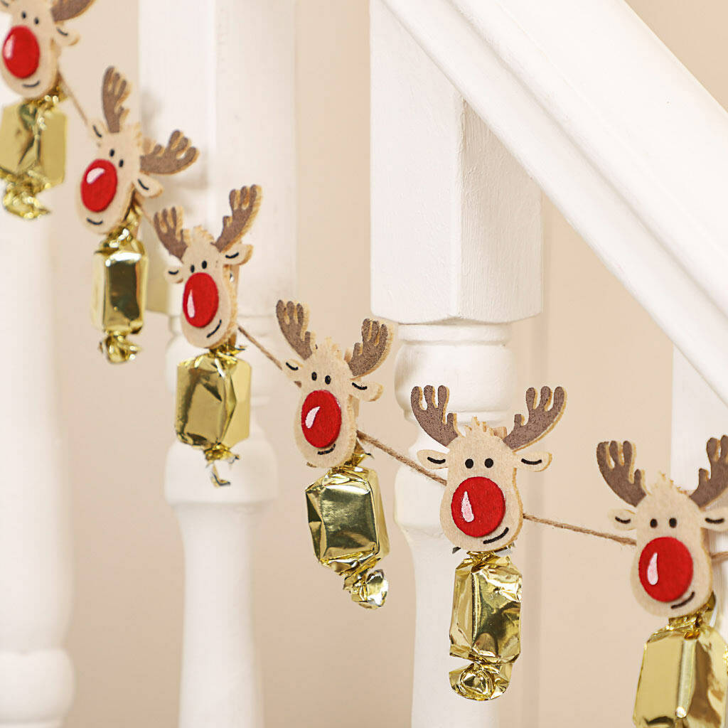 24 Wooden Reindeer Advent Calendar Pegs, 1 of 4