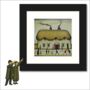 Framed 'Thatched Cottage' Print. Lowry Style, thumbnail 1 of 4