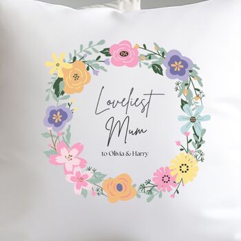Loveliest Mum To Us Cushion Personalised, 2 of 2