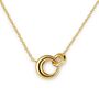 Personalised Woman's Dainty Gold Dome Link Necklace, thumbnail 4 of 11