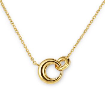 Personalised Woman's Dainty Gold Dome Link Necklace, 4 of 11
