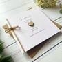 Anniversary Card With Wooden Heart And Twine, thumbnail 2 of 4