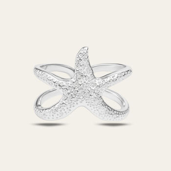 Silver Starfish Ring, 2 of 3