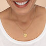 Gold Plated Aries Zodiac Necklace, thumbnail 2 of 7