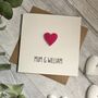 Personalised Mummy And Child Heart Birthday Card, thumbnail 5 of 5