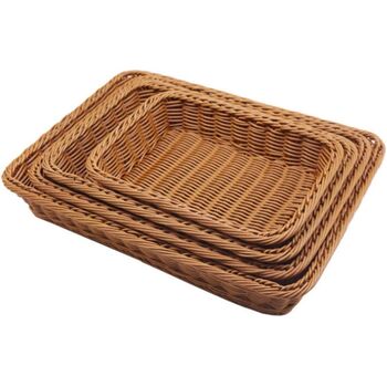 Four Multifunctional Woven Serving Basket, 5 of 6