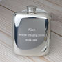Jacket Pocket Hip Flask Personalised And Engraved, thumbnail 2 of 6