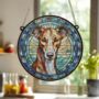 Greyhound Stained Glass Effect Suncatcher, thumbnail 5 of 6