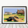 St Andrews Golf Course, Scotland Illustration Art Print, thumbnail 1 of 2