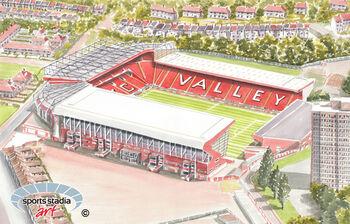 Charlton Athletic Fc The Valley Stadium Art Print, 2 of 3