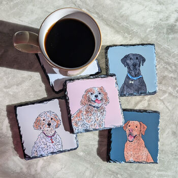 Custom Pet Portrait Coaster, 5 of 7