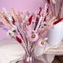 Red Pastel Dried Flower Arrangement, thumbnail 4 of 5