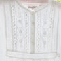 Polo Long Sleeve White Cotton Nightdress, thumbnail 3 of 5