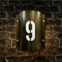 Powder Coated Stainless Steel Wall Light Sconce Surrounds Purus, thumbnail 2 of 4