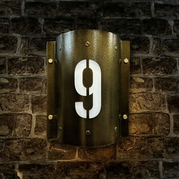 Powder Coated Stainless Steel Wall Light Sconce Surrounds Purus, 2 of 4