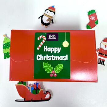 Four Dairy Fudge Slab Christmas Gift Box, 4 of 4