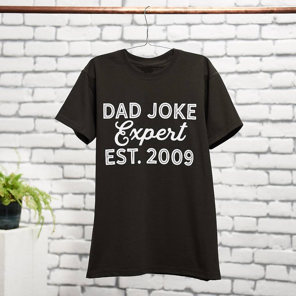 personalised dad joke expert t shirt by owl & otter ...