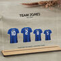 Personalised Family Name Football Shirt Plaque, thumbnail 8 of 10