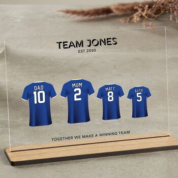 Personalised Family Name Football Shirt Plaque, 8 of 10