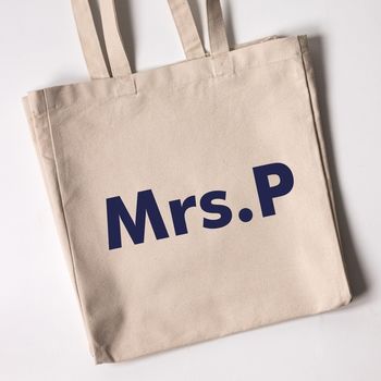 Personalised Teacher Tote Bags, 5 of 10