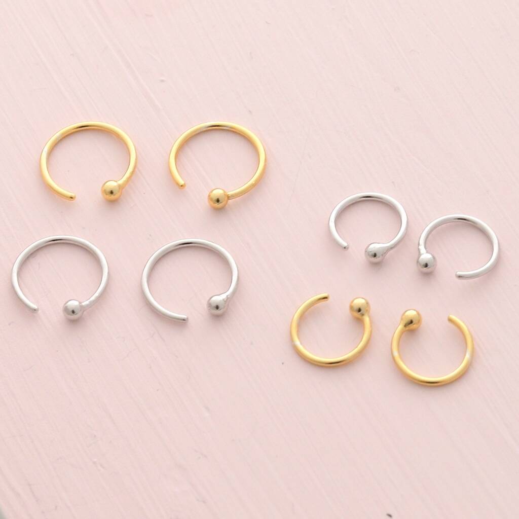 Sterling Silver Pull Through Ear Hooks By Attic | notonthehighstreet.com