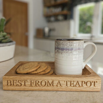 Personalised Oak Tea Tray, 4 of 4