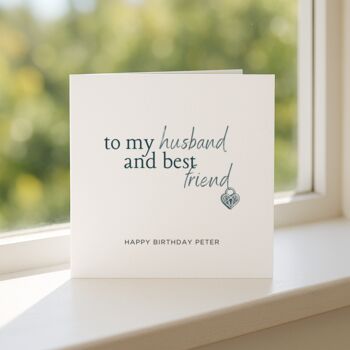 Personalised Birthday Card For Husband, 7 of 8
