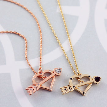 Heart And Arrow Lariat Necklace, 3 of 8