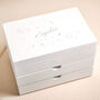Personalised Celestial White Jewellery Box, thumbnail 8 of 9