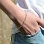Handmade Solid Sterling Silver Pebble Bracelet, thumbnail 1 of 5