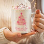 Personalised Pink Christmas Tree Mug, thumbnail 3 of 4