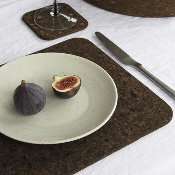 Smoked Cork Placemats | Rectangle, 3 of 5
