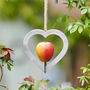 Personalised Heart Shaped Couples Metal Bird Feeder, thumbnail 2 of 4