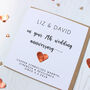 Personalised 7th Anniversary Card With Copper Heart, thumbnail 8 of 11