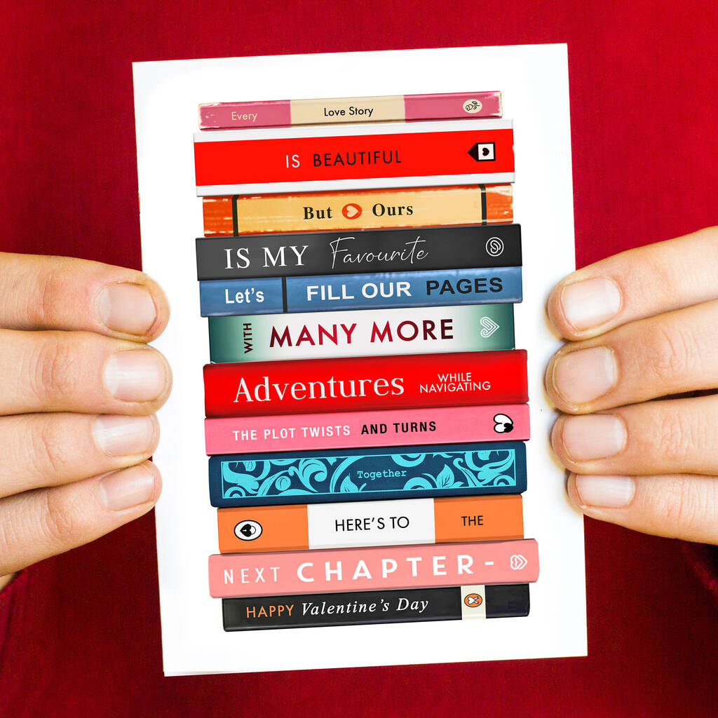 Literary Book Themed Valentine's Card, 1 of 3