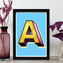 A To Z Single Letter Initial Print, thumbnail 1 of 6