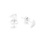 Charlotte Sterling Silver Triangle Stud Earrings, thumbnail 2 of 2