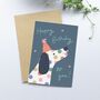 Spotty Dog Birthday Card, thumbnail 2 of 3