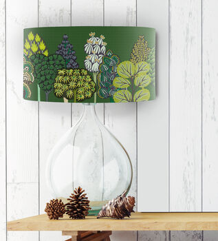 Serene Forest Greens Lampshade, 4 of 11