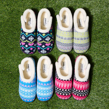 Trudie Pink Black Nordic Women's Slippers Indoor/Garden Shoes, 8 of 11