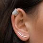 Silver Textured Ear Cuff, thumbnail 1 of 7