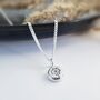 Solid Sterling Silver Dandelion Wish Necklace, thumbnail 1 of 6
