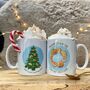 Personalised Pastry Christmas Tree Mug With Hot Choc Kit, thumbnail 3 of 4