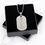 Personalised Cross Stainless Steel Dog Tag Necklace, thumbnail 1 of 5