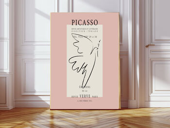 Picasso Pink Dove Set Of Two Art Prints, 4 of 4